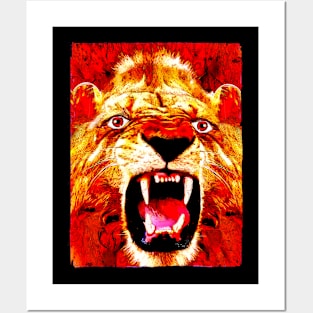 Lion very dangerous Posters and Art